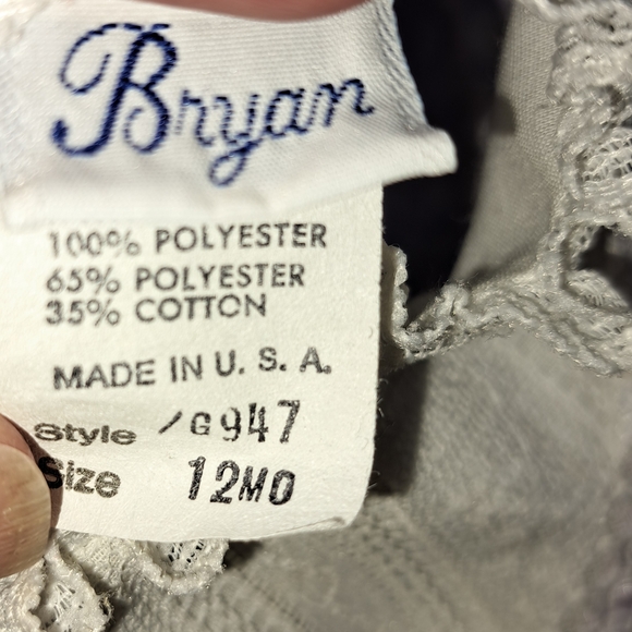 Vintage 12 Mo. Adorable Lily Lace Infants Dress Very Nice Condition Easter - Picture 8 of 12